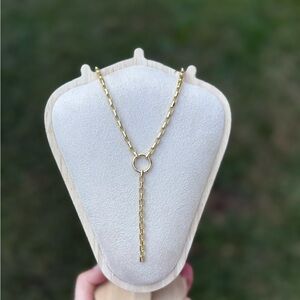 Charm Holder Necklace Gold Stainless Steel